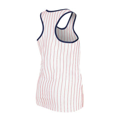 St. Louis Cardinals New Era Women's Sequin Pinstripe Racerback Tank Top Outlet