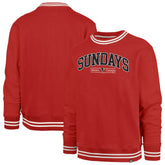 Atlanta Falcons '47 Sundays Clubhouse View Sierra Fleece Pullover Sweatshirt - Red - 47 brand