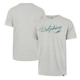 Miami Dolphins '47 Downburst Franklin T-Shirt - Gray - 47 brand