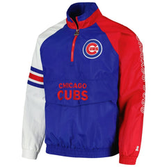 Chicago Cubs Starter Elite Raglan Half-Zip Jacket Near Me