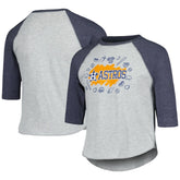 Houston Astros Soft as a Grape Youth Raglan 3/4 Sleeve T-Shirt for sale