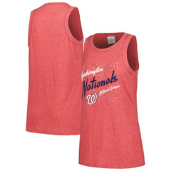 Washington Nationals Soft as a Grape Women's Gauze High Neck Tank Top Discount