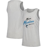 Miami Marlins Soft as a Grape Women's Gauze High Neck Tank Top for sale