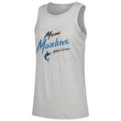 Miami Marlins Soft as a Grape Women's Gauze High Neck Tank Top for sale