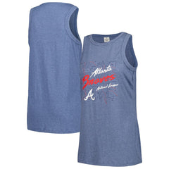 Atlanta Braves Soft as a Grape Women's Gauze High Neck Tank Top Outlet