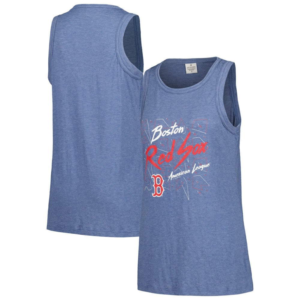 Boston Red Sox Soft as a Grape Women's Gauze High Neck Tank Top Near Me