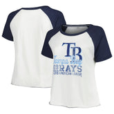 Tampa Bay Rays Soft as a Grape Women's Plus Size Baseball Raglan T-Shirt Online