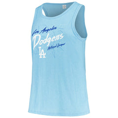 Los Angeles Dodgers Soft as a Grape Women's Plus Size Curvy High Neck Tri-Blend Tank Top Near Me