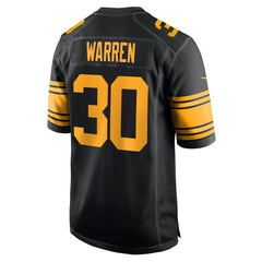 Jaylen Warren Pittsburgh Steelers Alternate Game Jersey - Black - Nike