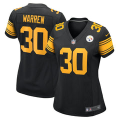 Jaylen Warren Pittsburgh Steelers Women's Alternate Game Jersey - Black - Nike