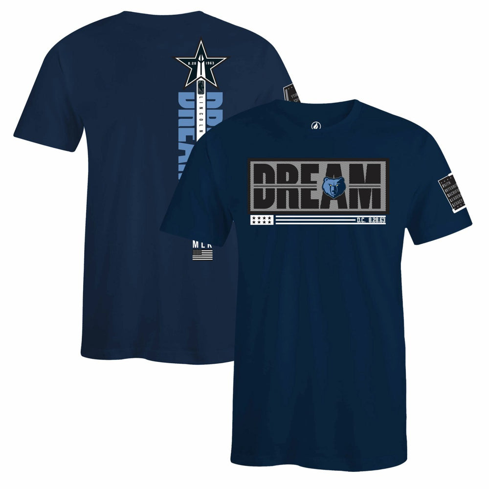 Memphis Grizzlies FISLL x Black History Collection Unisex T-Shirt - Navy