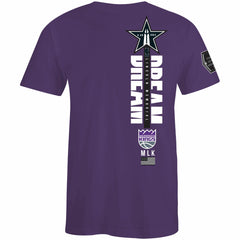 Sacramento Kings FISLL x Black History Collection Unisex T-Shirt - Purple