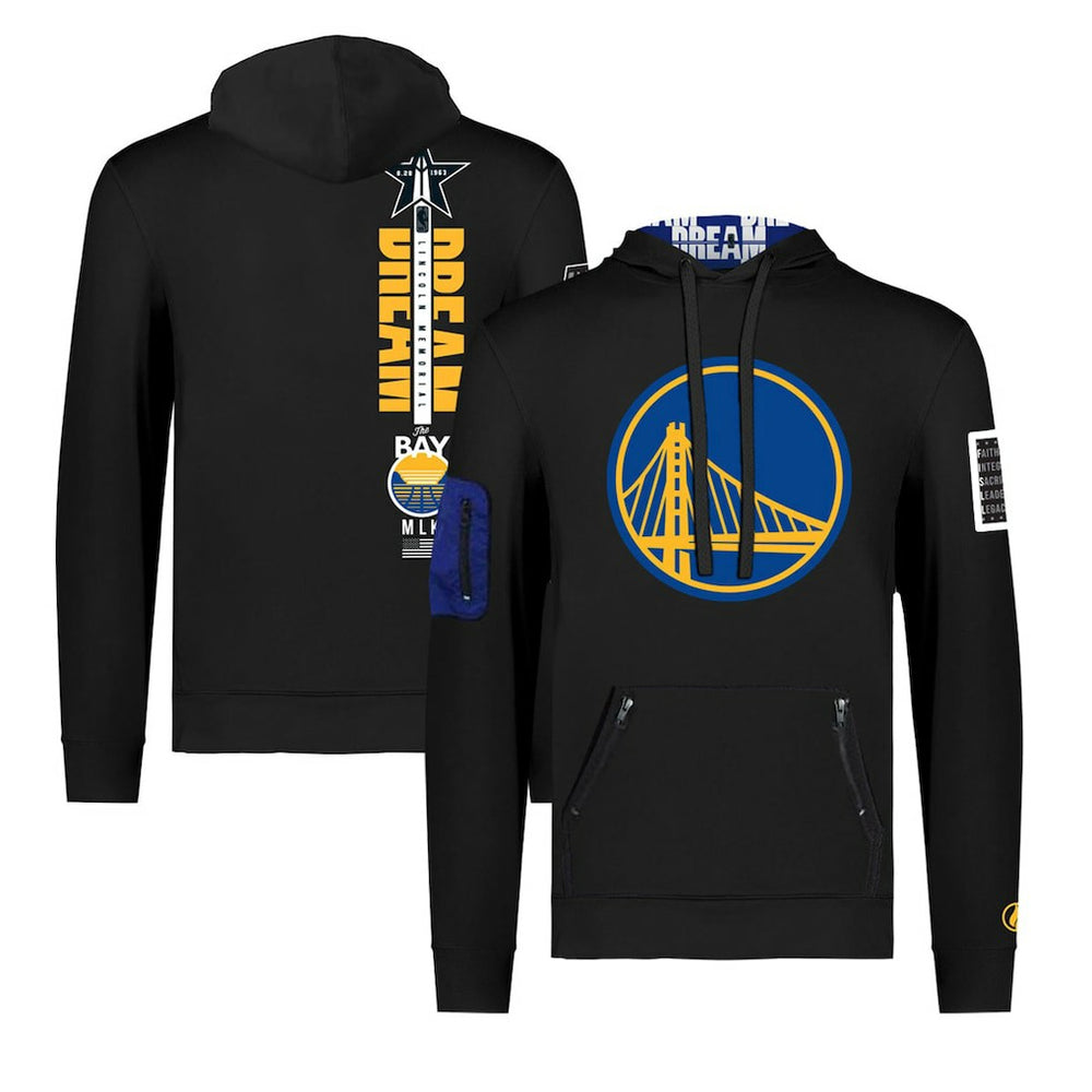 Golden State Warriors FISLL x Black History Collection Unisex Pullover Hoodie - Black