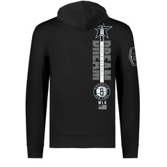 Brooklyn Nets FISLL x Black History Collection Unisex Pullover Hoodie - Black