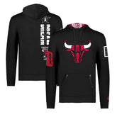 Chicago Bulls FISLL x Black History Collection Unisex Pullover Hoodie - Black