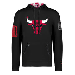 Chicago Bulls FISLL x Black History Collection Unisex Pullover Hoodie - Black