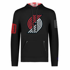 Portland Trail Blazers FISLL x Black History Collection Unisex Pullover Hoodie - Black
