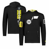 Utah Jazz FISLL x Black History Collection Unisex Pullover Hoodie - Black