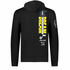 Utah Jazz FISLL x Black History Collection Unisex Pullover Hoodie - Black