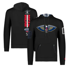 New Orleans Pelicans FISLL x Black History Collection Unisex Pullover Hoodie - Black