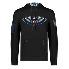 New Orleans Pelicans FISLL x Black History Collection Unisex Pullover Hoodie - Black