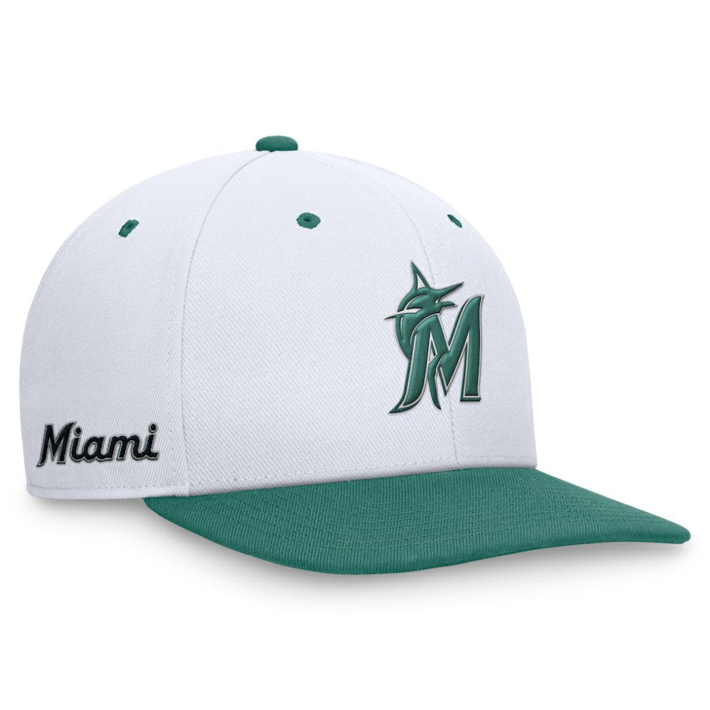 Miami Marlins Nike Bicoastal Two-Tone Pro Performance Snapback Hat Sale