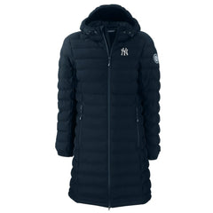New York Yankees Cutter & Buck Women's Mission Ridge Repreve Eco Insulated Full-Zip Long Puffer Jacket for sale