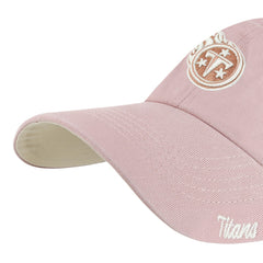 Tennessee Titans '47 Women's Ballpark Cheer Dusty Rose Clean Up Adjustable Hat - Pink - 47 brand