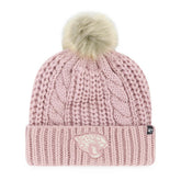 Jacksonville Jaguars '47 Women's Meeko Cuffed Knit Hat with Pom - Dusty Rose - 47 brand