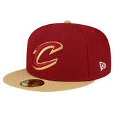 New Era Cleveland Cavaliers 2-Tone 59FIFTY Fitted Hat Wine/Gold