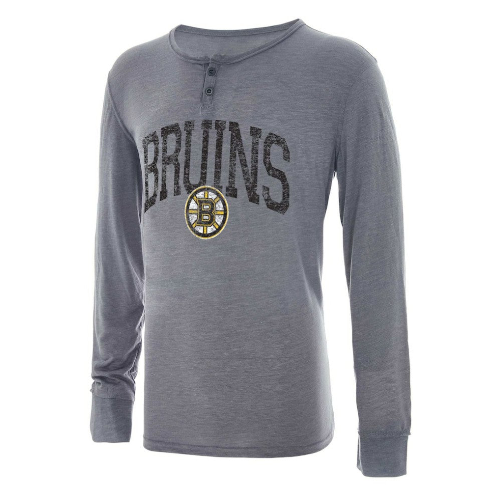 Boston Bruins Concepts Sport Takeaway Henley Long Sleeve Top - Gray | NHL online