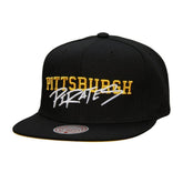 Pittsburgh Pirates Mitchell & Ness Team Tagged Snapback Hat Discount