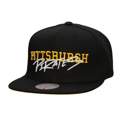 Pittsburgh Pirates Mitchell & Ness Team Tagged Snapback Hat Discount