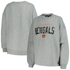 Cincinnati Bengals DKNY Sport Women's Penelope Pullover Sweatshirt - Heather Charcoal - NFL