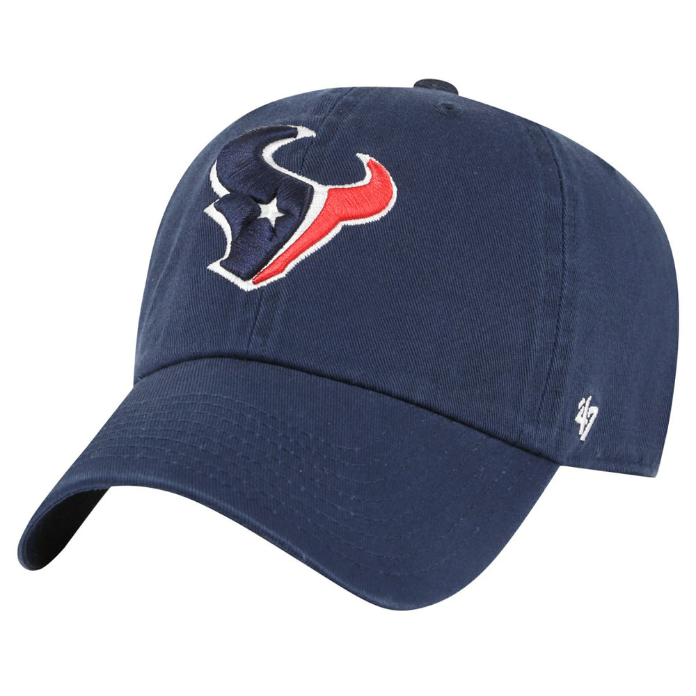 Houston Texans '47 Clean Up Primary Adjustable Hat - Navy - 47 brand