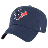 Houston Texans '47 Clean Up Primary Adjustable Hat - Navy - 47 brand