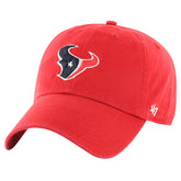 Houston Texans '47 Secondary Clean Up Adjustable Hat - Red - 47 brand
