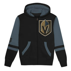 Vegas Golden Knights Preschool Face Off Full-Zip Hoodie - Black | NHL online