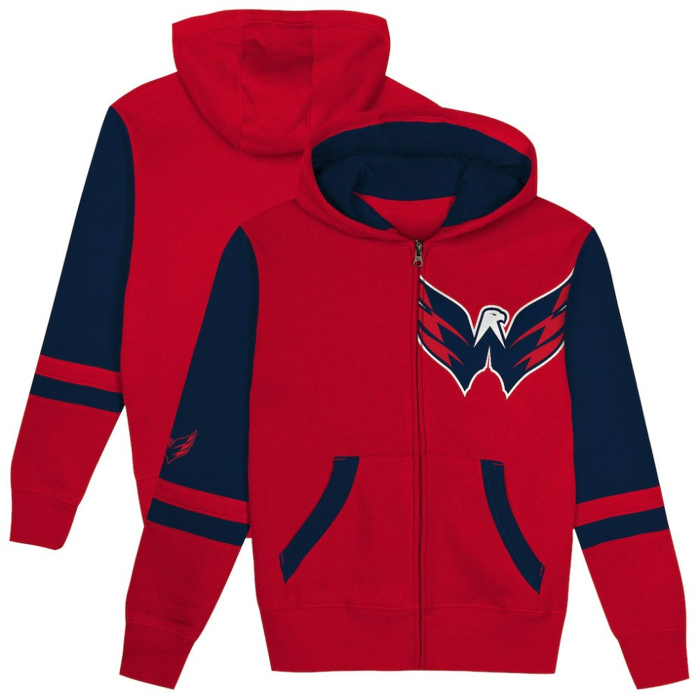 Washington Capitals Preschool Face Off Full-Zip Hoodie - Red | NHL sale
