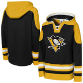 Pittsburgh Penguins Youth Ageless Must Have Home V-Neck Pullover Hoodie - Black | NHL Lifestyle