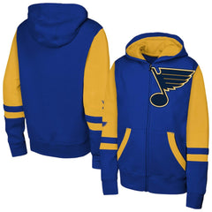 St. Louis Blues Youth Face Off Full-Zip Hoodie - Blue | NHL sale