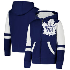 Toronto Maple Leafs Youth Face Off Full-Zip Hoodie - Blue | NHL online