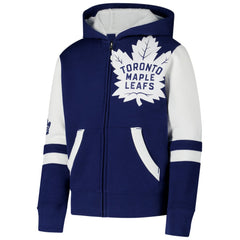 Toronto Maple Leafs Youth Face Off Full-Zip Hoodie - Blue | NHL online