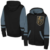 Vegas Golden Knights Youth Face Off Full-Zip Hoodie - Black | NHL near me