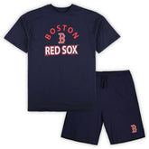 Boston Red Sox Profile Big & Tall T-Shirt & Shorts Combo Set Sale