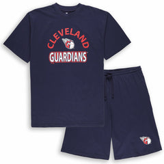 Cleveland Guardians Profile Big & Tall T-Shirt & Shorts Combo Set Near Me