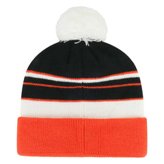 Cincinnati Bengals '47 Youth Peewee Cuffed Knit Hat with Pom - Black/Orange - 47 brand