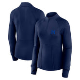 New York Yankees Fanatics Women's Elements Raglan Tri-Blend Quarter-Zip Top Outlet