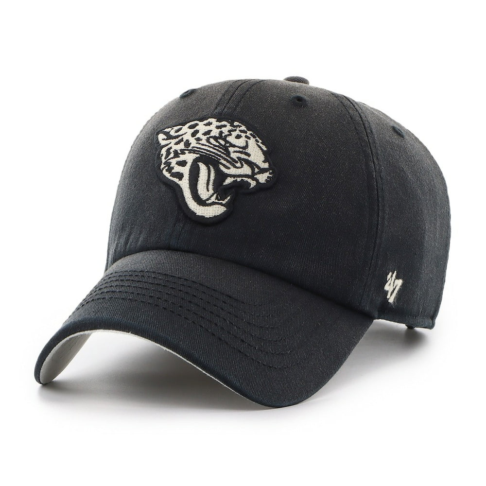 Jacksonville Jaguars '47 Dusted Relaxed Clean Up Adjustable Hat - Black - 47 brand