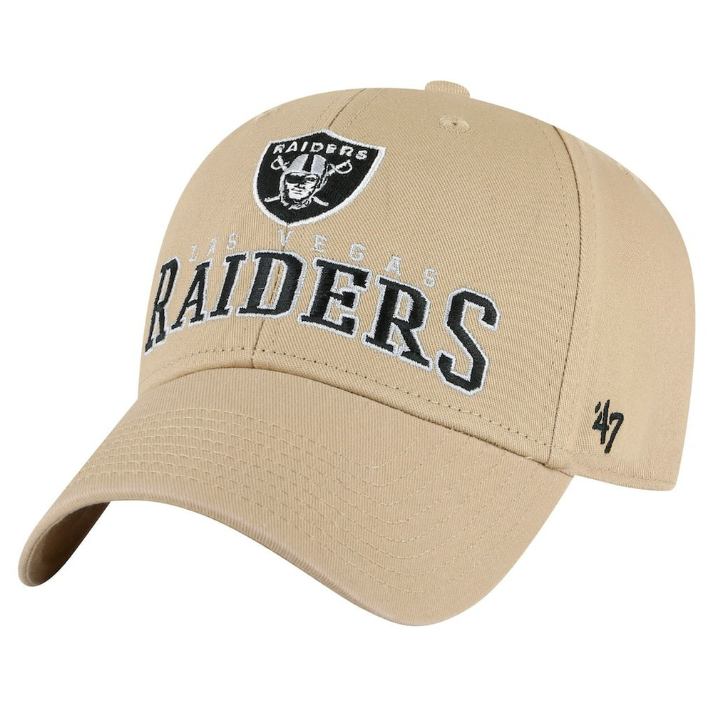 Las Vegas Raiders '47 Powell MVP Adjustable Hat - Khaki - 47 brand